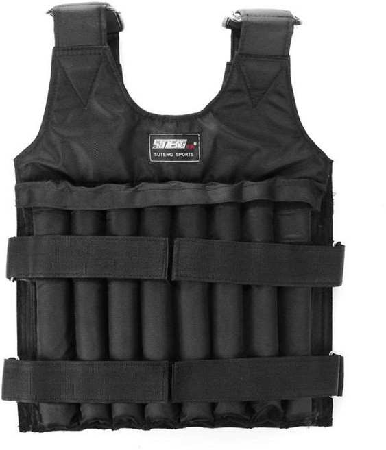 중량조끼 복싱 웨이트 트레이닝용 50KG 하중 조끼 15kg 20kg 내구성 조절 가능한 운동