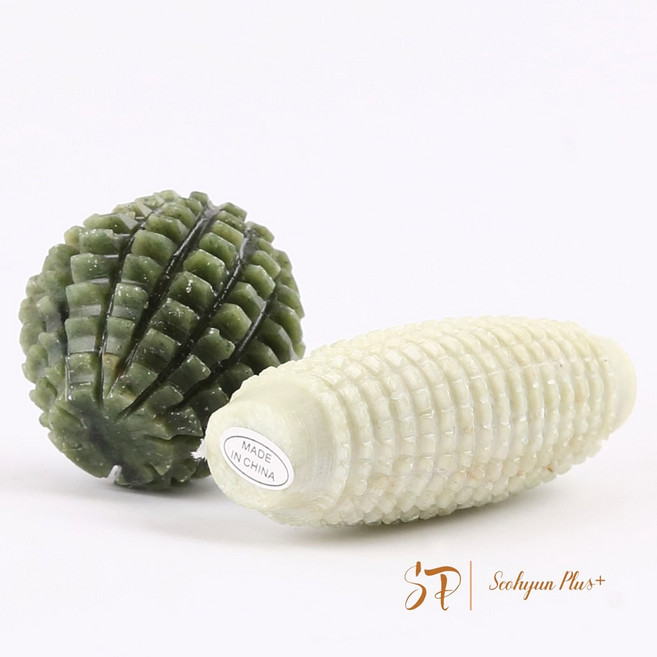 (주)서현플러스 휴대용 손지압기 지압볼 천연옥 핸드마사지기 악력기, 옥지압 볼, 1개