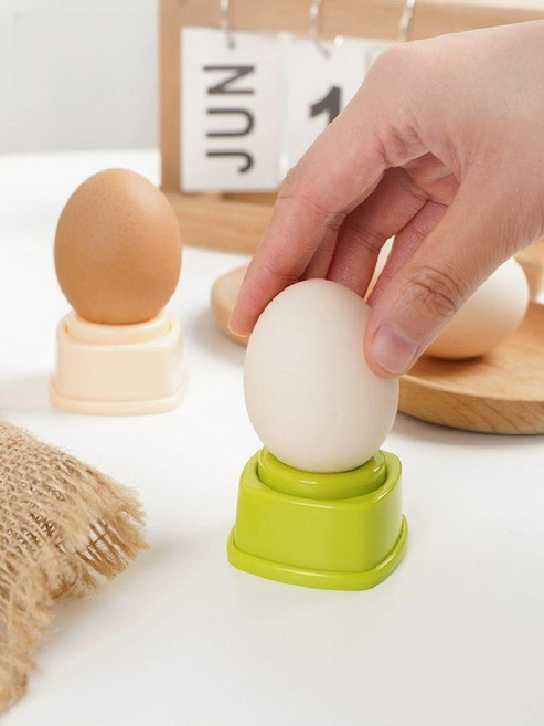 계란 펀칭기 달걀 에그 송곳 펀처 삼각형 기계 구멍내는 레몬옐로우 1개