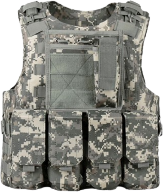전술조끼 방탄조끼 군용 전투 방탄복 플레이트캐리어 서바이벌 방탄조끼 밀리터리 테크웨어, A. 전술조끼(기본형), 1개, 밀리터리ACU