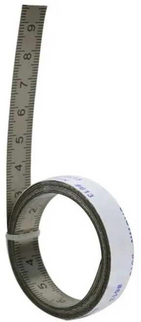 1-6M 스테인레스 스틸 테이프 측정 눈금자 휴대용 미터법 자체 접착 기계 도구, 04 Mid-point 2m