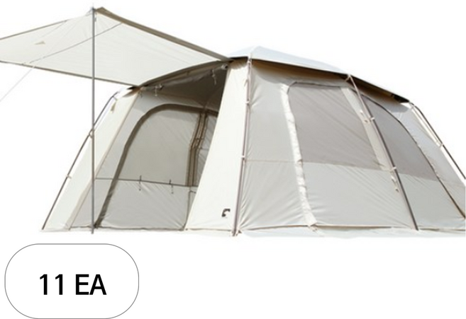 폴라리스캠프 아리에스 리빙쉘 텐트 베타, 11세트, 4-5인용, 웜그레이