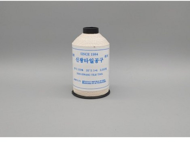 타일 실 2000M 순색 떠발이 신광공구 면실 면사 떠붙임, 순색 2000M, 1개