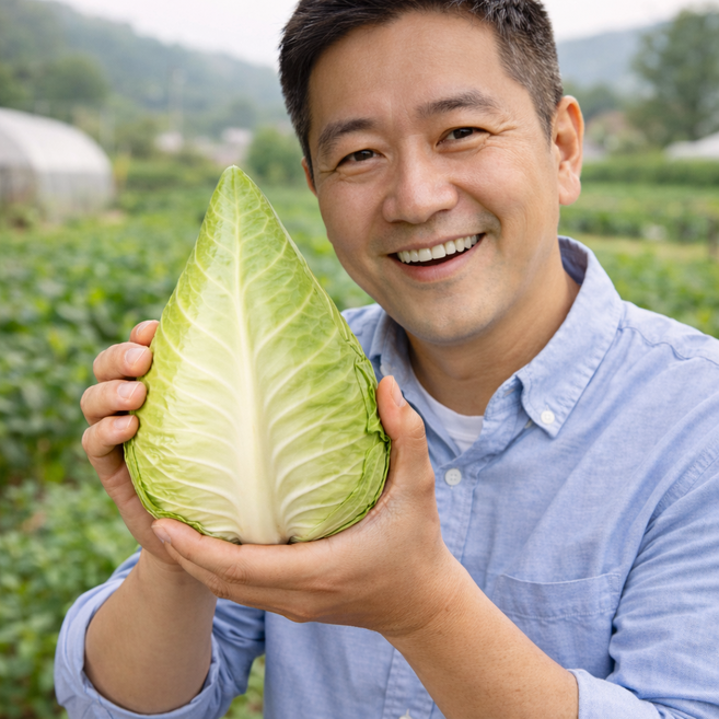 산지직송 청담농수산 제주도 정품 고깔 양배추, 1개, 5kg