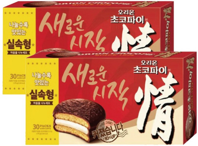 오리온 초코파이1.17kg 6입 학교 행사 유치원 사무실 탕비 병원 어린이 대용량 간식, 1.17kg, 2개