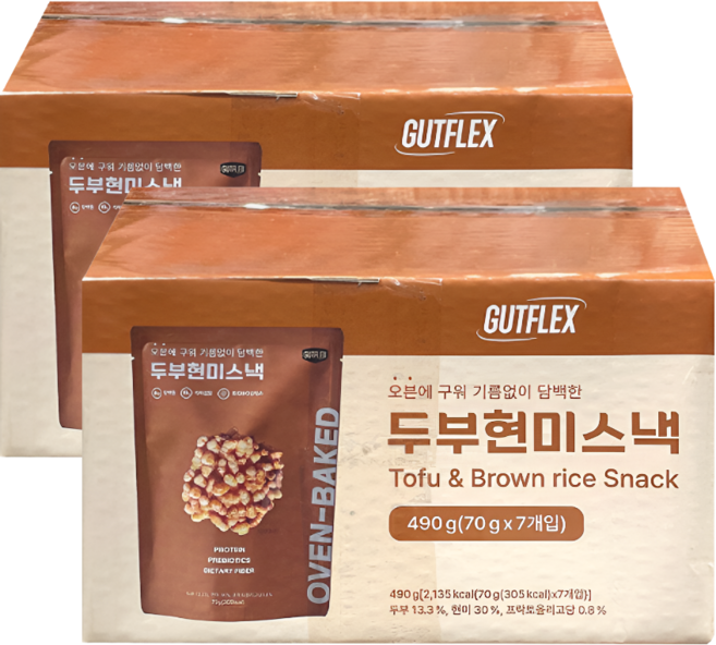 것플렉스 두부현미스낵 490G / 70G X7 GUTFLEX TOFU&BROWN RICE