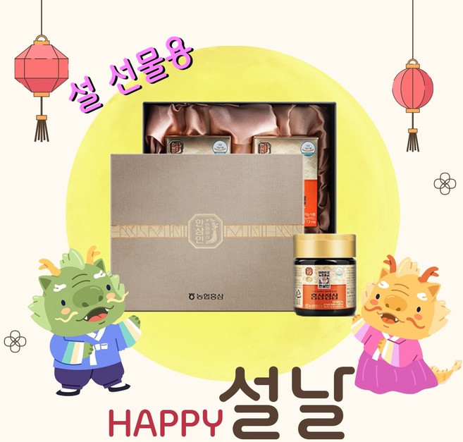 [설 홍삼 선물 세트] 한삼인 홍삼정심 기획세트(2P) + 선물용 쇼핑백 증정, 1개, 200g