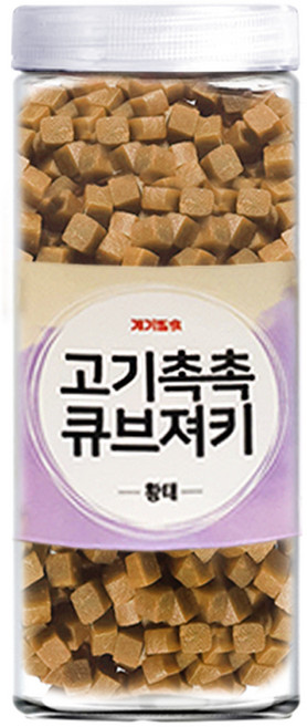 개기월식 고기촉촉 큐브져키 강아지 간식, 황태, 1.1kg, 1개