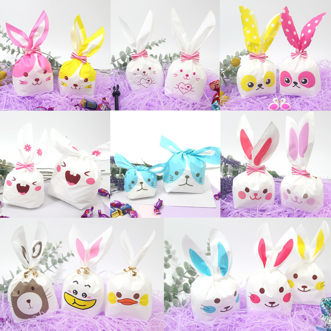 캐릭터 포장봉투 비닐 선물포장봉투, 14.보라토끼(대18x30), 1개