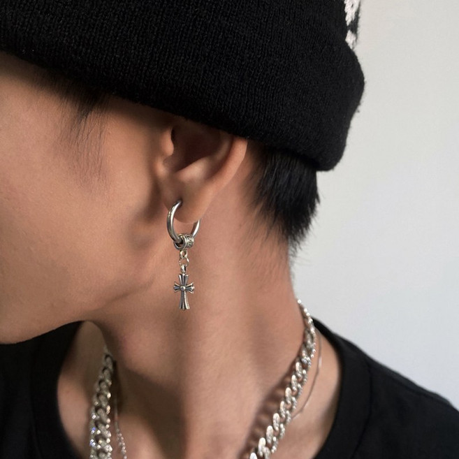 簡約潮流圓圈耳環 時尚男女通用款耳飾