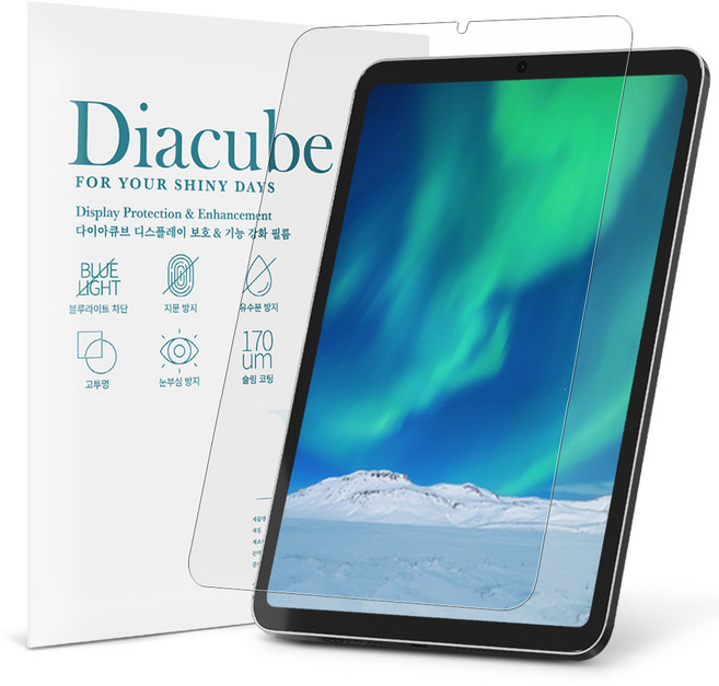 다이아큐브 아이뮤즈 뮤패드 K8 8.4 생생한 화질 AR(Anti-Reflection) 저반사 저지문 액정보호필름 1P 간편부착, 1개, 투명