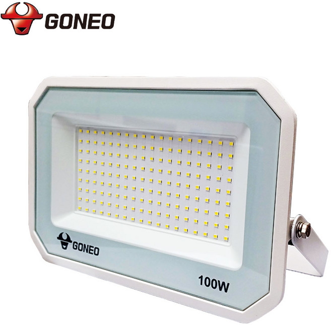 고네오 LED 투광등 100W 화이트바디 주광색, 1개
