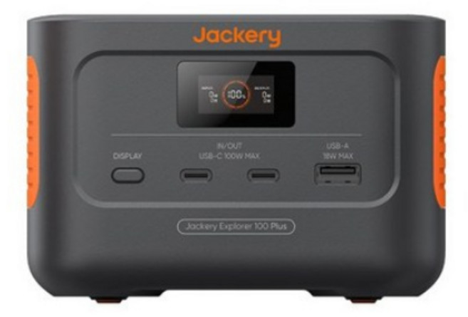 잭커리 휴대용 파워뱅크 100Plus 인산철 캠핑용 보조배터리, 1개