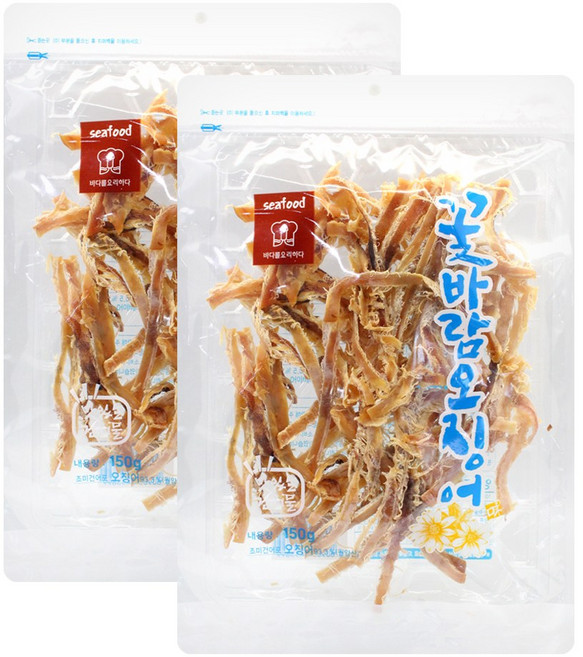 꽃바람오징어 [150gx2], 2개, 150g