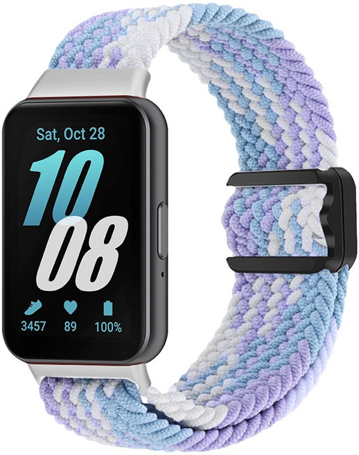 별다섯 갤럭시 핏 3 용 브레이드 솔로 루프 마그네틱 스트랩, 바이올렛, 1개