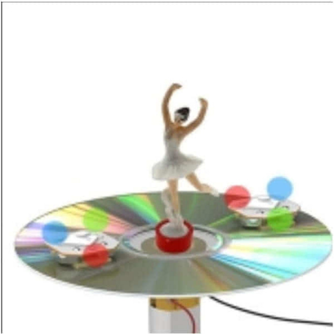 전동 자이로 팽이 CD 위의 발레리나(일반형/LED형)