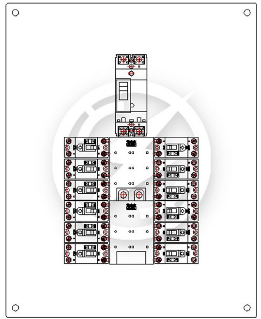전기 분전반 배전반 단상 3상 전기판넬 DIY제작, GSQP-07, SBE-102 2P (75A), GSWB (SUS 1.2T), 1개