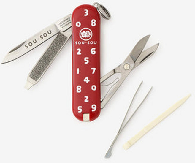 SOUSOU 소우소우 빅토리녹스 타시나미 멀티툴 맥가이버, 1개, 레드