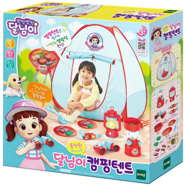 달님이 올인원 캠핑텐트, 혼합색상, 1개