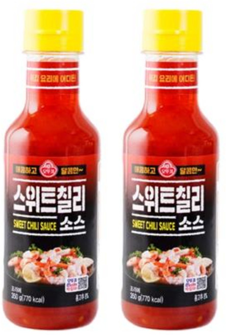 오뚜기 스위트칠리소스 350g 2개 감칠맛 엄마손맛, 8세트