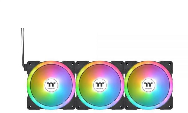 Thermaltake 16cm SWAFAN EX12 ARGB 화이트 컴퓨터 팬 5.4W 50CFM 23dB 데스크톱 노트북과 호환, Thermaltake 16cm SWAFAN EX12 A, 1개