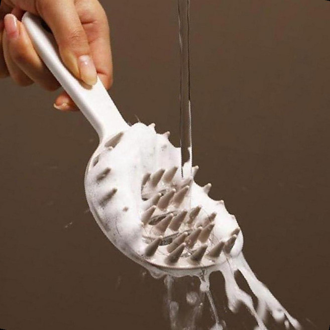 쿠션 샴푸 브러시 긴머리 두피마사지 헤어케어 볼륨 플렉스 빗 헤어브러시, 상세페이지 참조, 1개