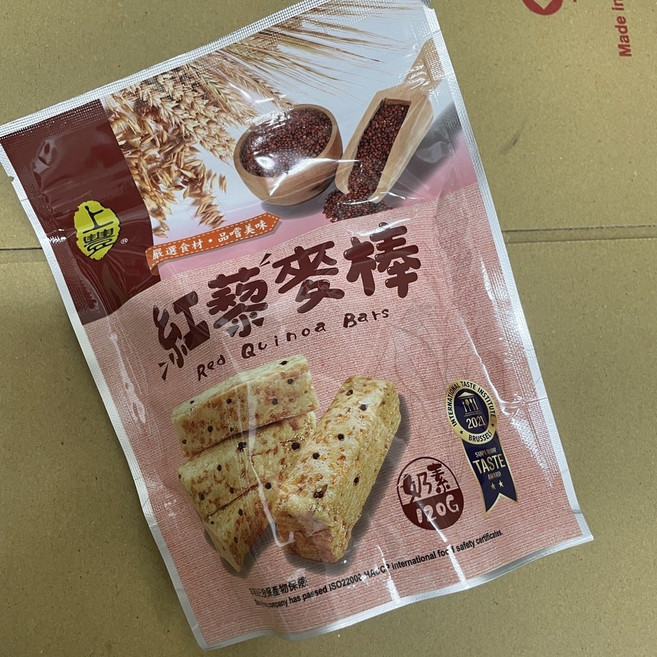 上豐 紅藜麥棒 奶素120g, 紅藜麥口味, 1個