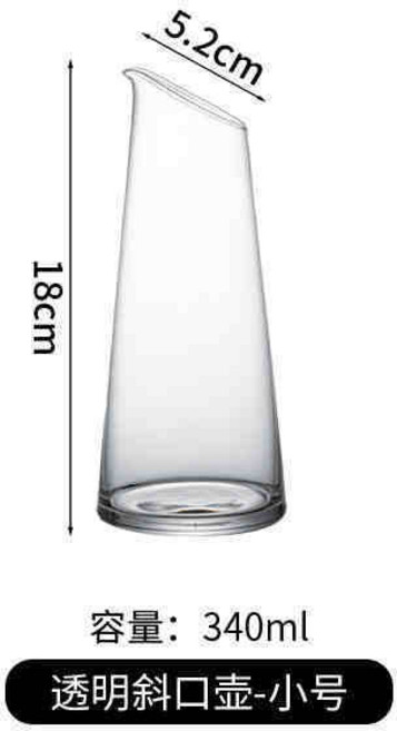 日式水晶玻璃分酒壺 酒吧調酒醒酒器 紅酒葡萄酒醒酒器 C 9 3, 1個, 企鵝玻璃分酒器【透明】340ml