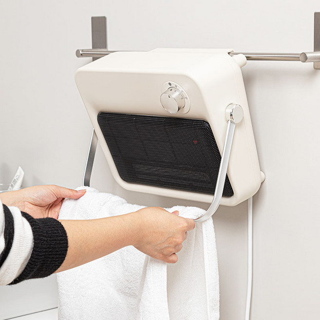 짐머만 스탠드벽걸이겸용 무타공 저소음 PTC 욕실난방기 탁상용히터벽걸이히터 욕실히터 벽걸이온풍기