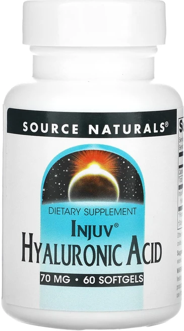 Source Naturals Injuv 히알루론산 70mg 소프트젤 60정, 1개 - 쿠팡