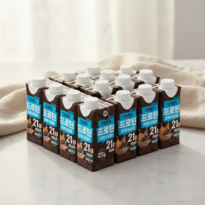 오트몬드 프로틴 쿠키앤크림, 250ml, 18개 - 쿠팡