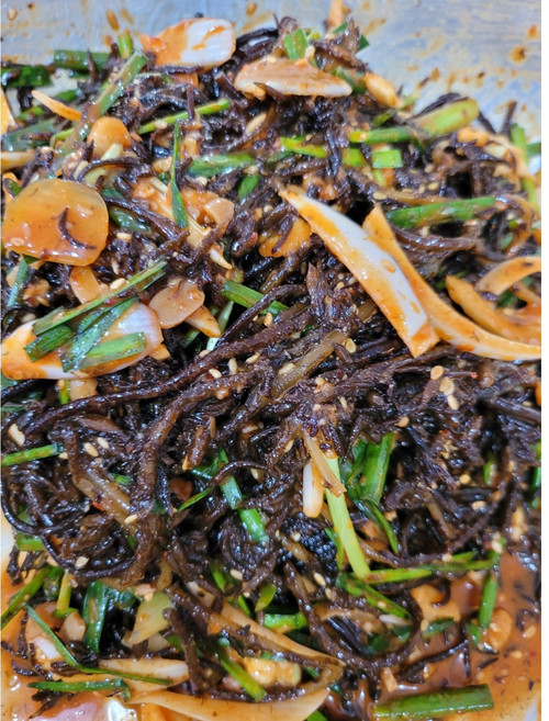 100%수제 국내산 재료로만든 목포소문난김치 새콤달콤 "톳"무침, 1개, 1kg