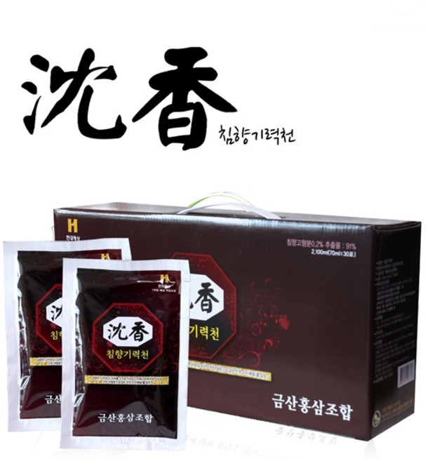 금산 침향기력천 70ml X 30포 피로 원기회복 가족건강, 30개