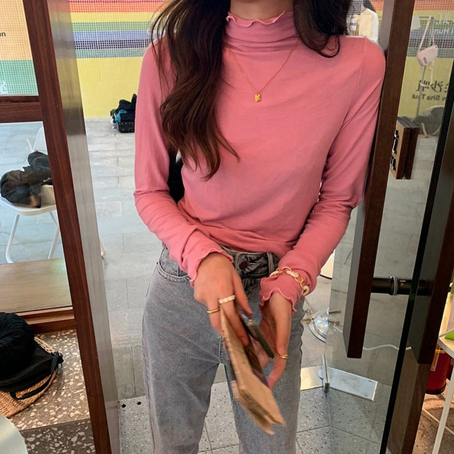 hooozen 이너 프릴 폴라티 아비컴퍼니, 핑크