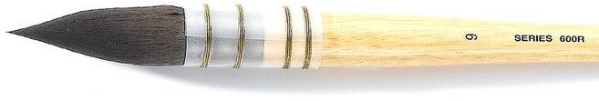 바바라 600 R 수채화 둥근붓 BABARA, 1개, 000호