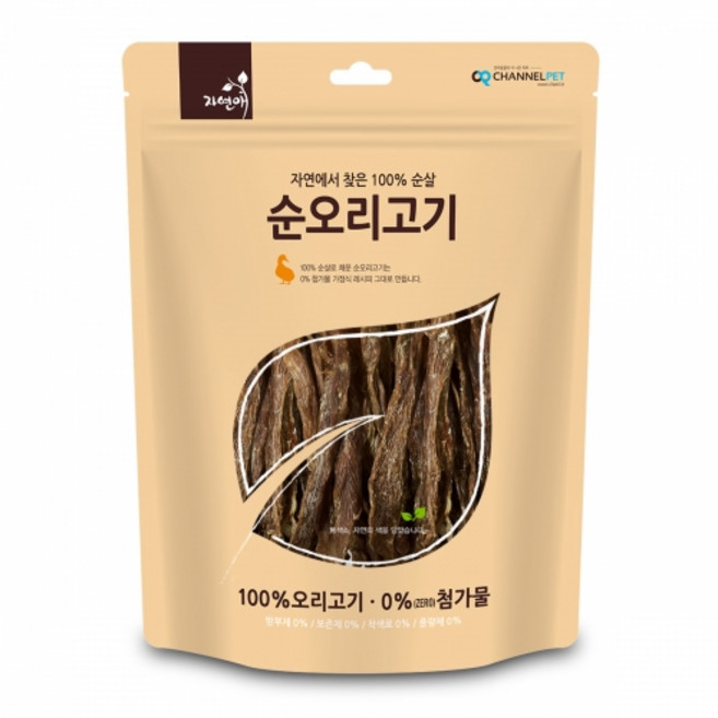 자연애 순오리고기 반려견 간식, 오리, 50g, 3개
