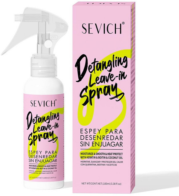 Sevich 헤어 스무딩 스프레이 염색 다림질 손상된 케어 샤인 머리 방지 실크 곱슬 오일을 수리하여 필수