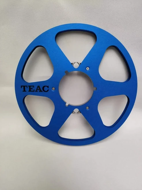 1/4 오픈 릴 오디오 테이프 빈 Nab 허브 릴-투-릴 레코더 디스크 포함 10.5 인치 알루미늄 액세서리 teac, 03 blue