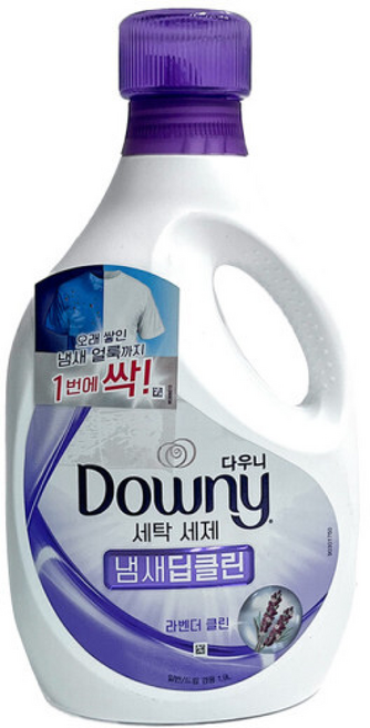 다우니 냄새 딥클린 용기형 라벤더클린 / 세탁세제, 1.9L, 1