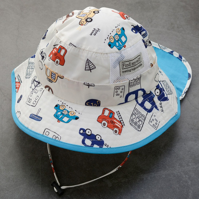 [hannal]분리형UV플랩썬캡 물놀이썬캡