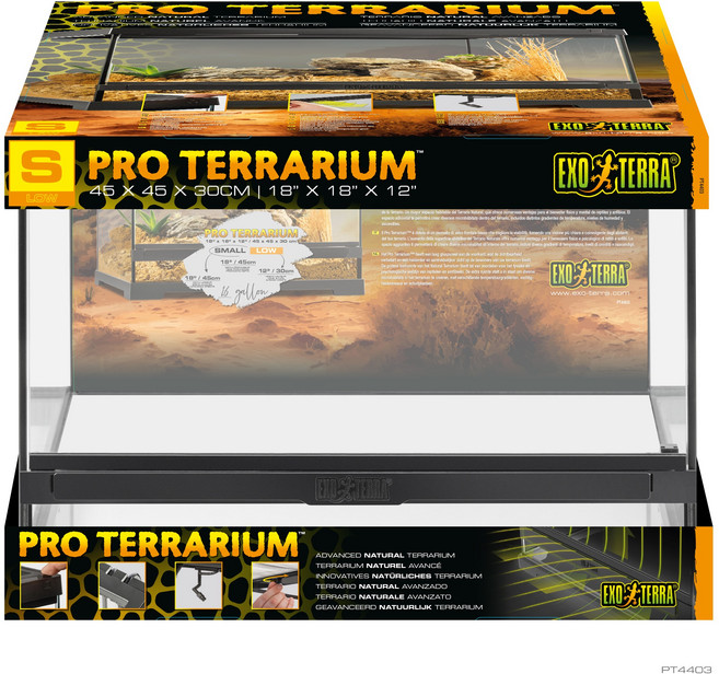 EXOTERRA 엑소테라 테라리움 사육장 45X45X30, 파손시 보상, 1개