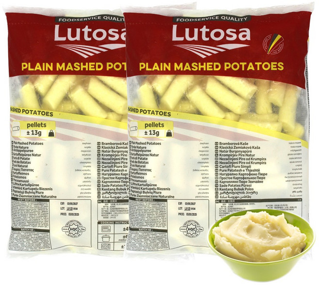 벨기에 메시드 포테이토 1kg 메쉬드 매쉬드 으깬감자, 2개