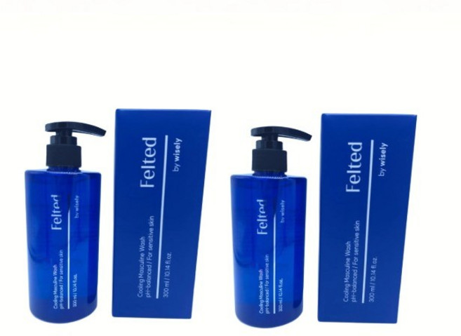 쿨링 남성청결제, 2개, 300ml