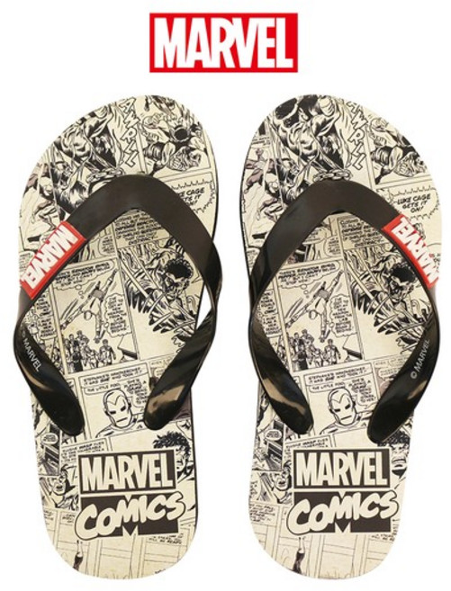 마블 코믹스 쪼리 신발 슬리퍼 빅사이즈 비치샌들 아쿠아슈즈