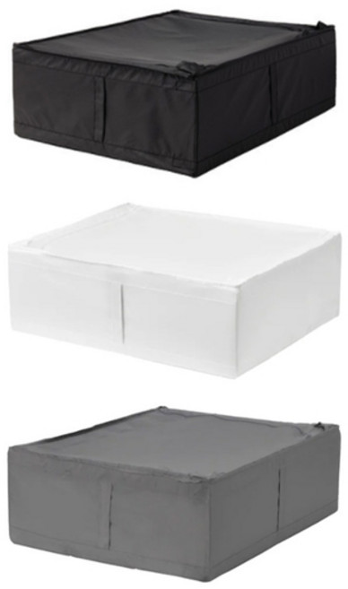 이케아 SKUBB 수납 정리함/의류보관함/침구정리, 1개, 다크그레이