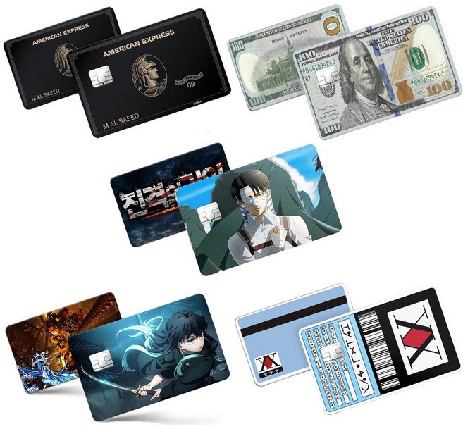 (당일발송)신용카드 체크카드 커스텀 리무버블 카드스킨 카드리폼 카드힌지 카드꾸미기 카드스티커, 1개, 6