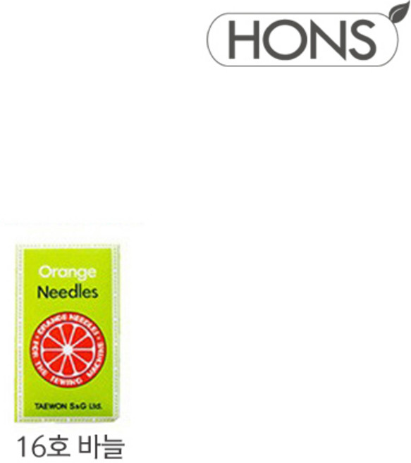 혼스 가정용 멀티재봉틀 한땀한땀 비비드 HSSM-3500, 16호 바늘 10개입(1201 제품 호환가능)