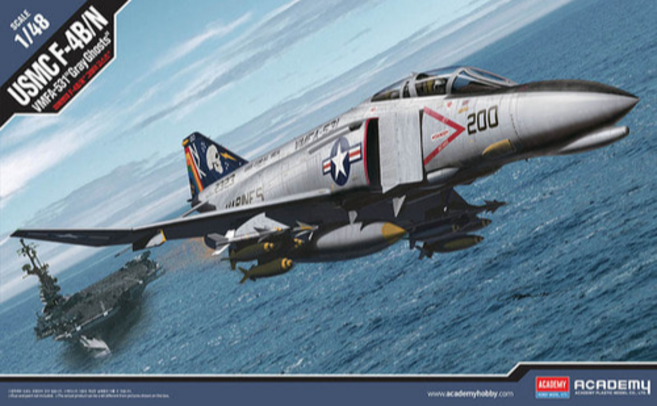 아카데미과학 12315 1/48 USMC F-4B/N VMFA-531 Gray Ghosts, 1개