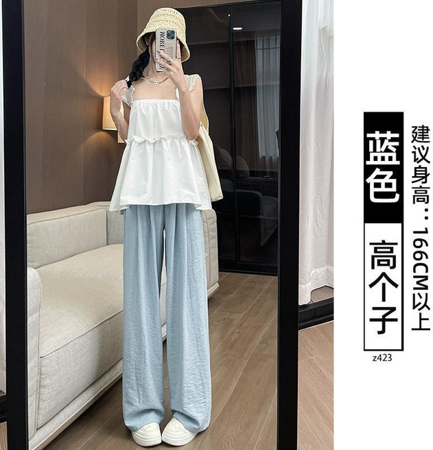 寬褲 垂感直筒休閒
