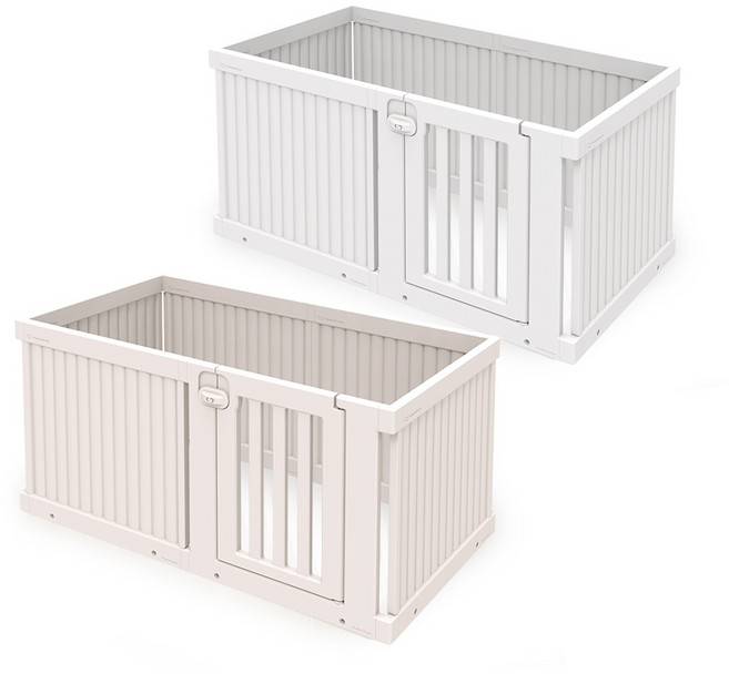 텍미홈 확장형 펫룸 강아지 울타리 애견 펜스 무한확장 커스텀 호환 전제품, 올 블라인드 세트, 버치베이지